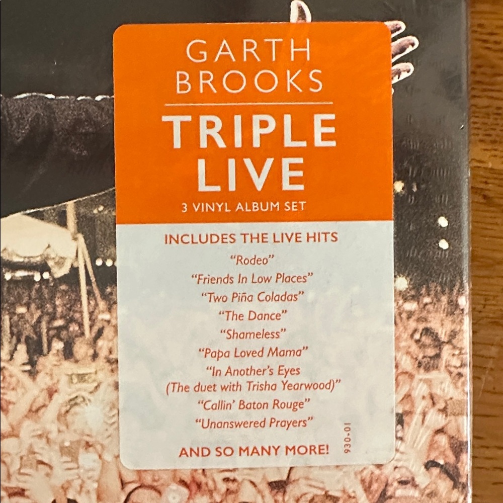 Garth Brooks Triple Live Vinyl Album Record - Picture 3 of 3